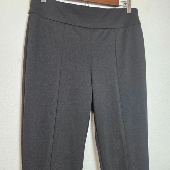 Nine West Pull On Pants Slim Straight Elastic Waist Work Office Travel M - Picture 3 of 6